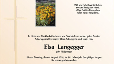 Langegger Elsa 2019