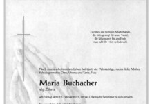 Maria Buchacher vlg. Zöhrer