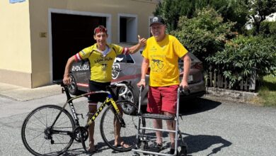 Michi Kurz und Radlwolf freuen sich auf ein Wiedersehen bei der „11. Auflage von Bewegung für den guten Zweck“ 2026 © Klaus Mamedof